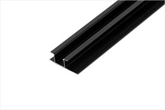 宣城航空纤维墙咔铝合金带灯中条（哑黑氧化）