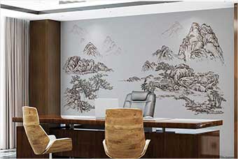 宣城森佰汇航空纤维墙咔（山水之间）