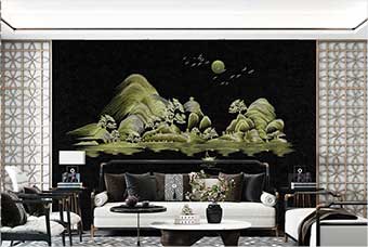 宣城森佰汇航空纤维墙咔（湖光山色）